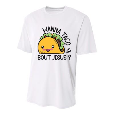 Wanna Taco Bout Jesus Youth Performance Sprint T-Shirt