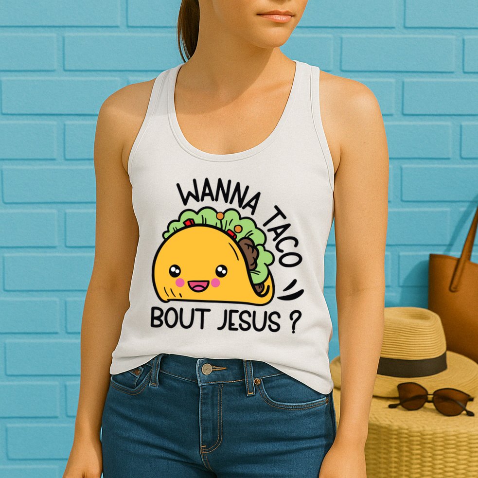 Wanna Taco Bout Jesus Womens Tank Top
