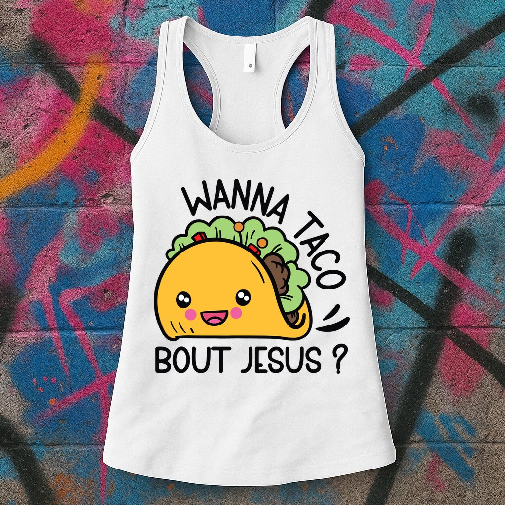 Wanna Taco Bout Jesus Womens Tank Top