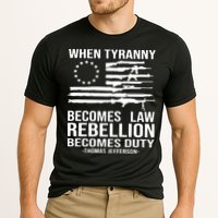When Tyranny Becomes Law Rebellion Becomes Duty 1776 Cooling Performance Crew T-Shirt