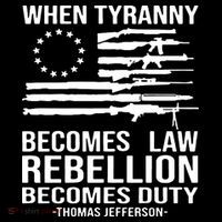 When Tyranny Becomes Law Rebellion Becomes Duty 1776 16 in Basic Backpack