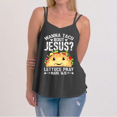 Wanna Taco Bout Jesus Cinco De Mayo Women Men Christian Women's Strappy Tank