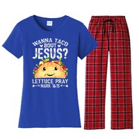 Wanna Taco Bout Jesus Cinco De Mayo Women Men Christian Women's Flannel Pajama Set