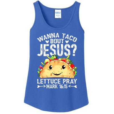 Wanna Taco Bout Jesus Cinco De Mayo Women Men Christian Ladies Essential Tank