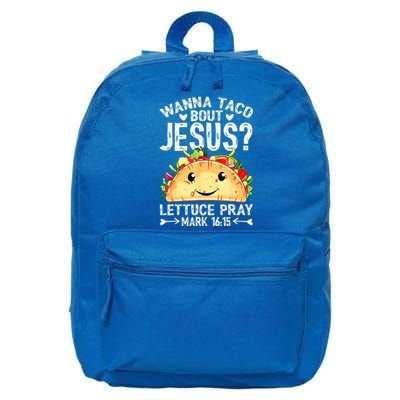 Wanna Taco Bout Jesus Cinco De Mayo Women Men Christian 16 in Basic Backpack