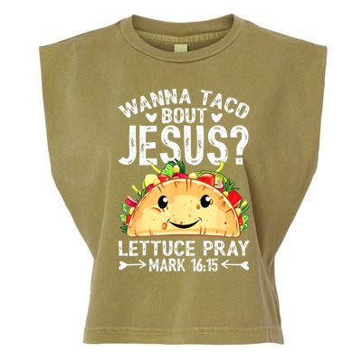 Wanna Taco Bout Jesus Cinco De Mayo Women Men Christian Garment-Dyed Women's Muscle Tee