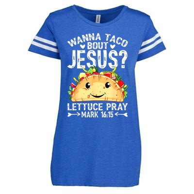 Wanna Taco Bout Jesus Cinco De Mayo Women Men Christian Enza Ladies Jersey Football T-Shirt