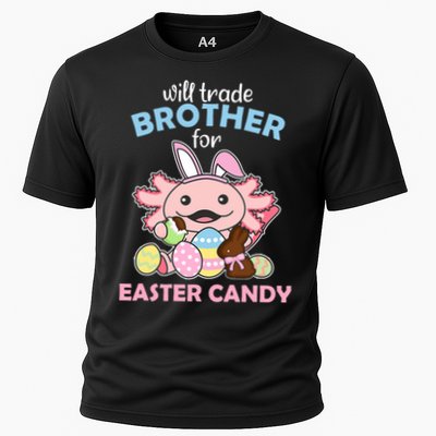 Will Trade Brother For Easter Candy Cute Axolotl Cooling Performance Crew T-Shirt