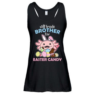 Will Trade Brother For Easter Candy Cute Axolotl Ladies Essential Flowy Tank