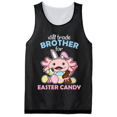 Will Trade Brother For Easter Candy Cute Axolotl Mesh Reversible Basketball Jersey Tank