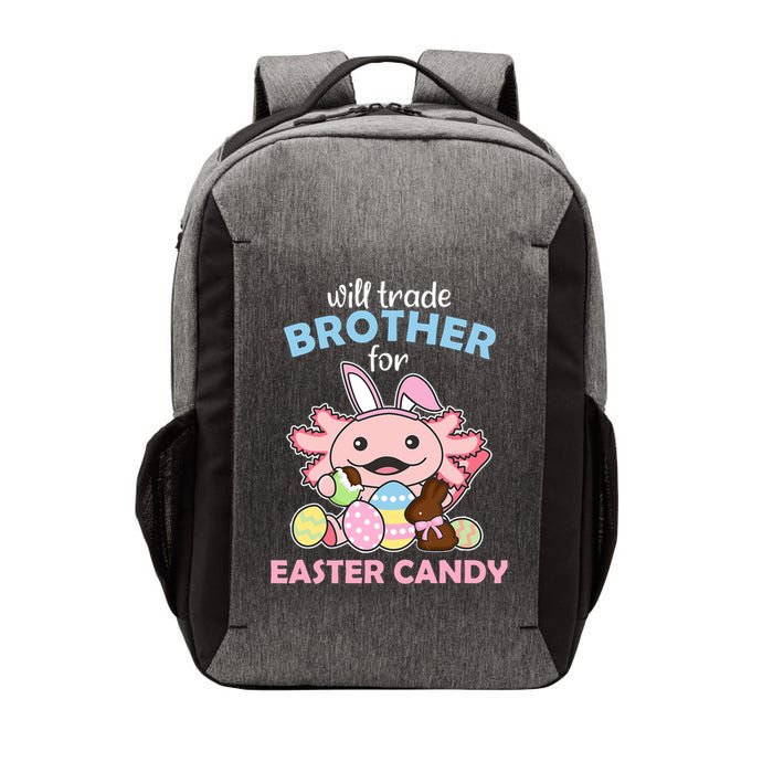 Will Trade Brother For Easter Candy Cute Axolotl Vector Backpack