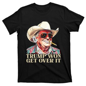 Western Trump Cowboy Trump Won Get Over It T-Shirt