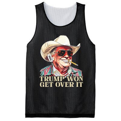 Western Trump Cowboy Trump Won Get Over It Mesh Reversible Basketball Jersey Tank