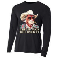 Western Trump Cowboy Trump Won Get Over It Cooling Performance Long Sleeve Crew