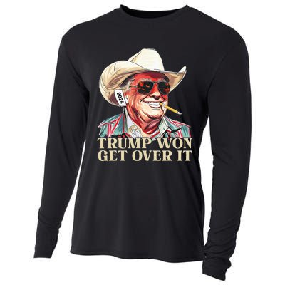 Western Trump Cowboy Trump Won Get Over It Cooling Performance Long Sleeve Crew