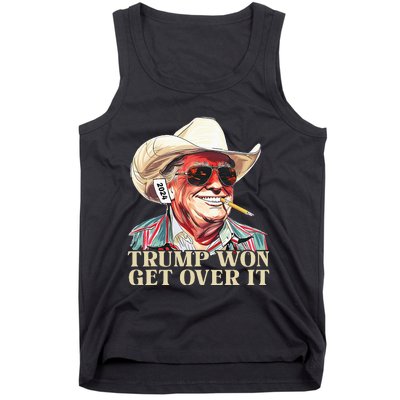 Western Trump Cowboy Trump Won Get Over It Tank Top