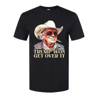 Western Trump Cowboy Trump Won Get Over It Softstyle CVC T-Shirt