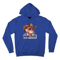 Western Trump Cow You Missed American Flag Cow Hat Gift Hoodie