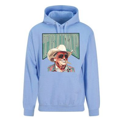 Western Trump Cowboy Make America Great Trump Daddy Maga Unisex Surf Hoodie