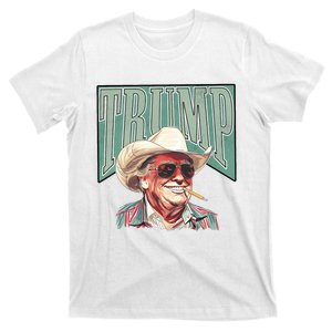 Western Trump Cowboy Make America Great Trump Daddy Maga T-Shirt