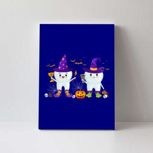 Witch Teeth Cute Witch Teeth Dental Dentist Halloween Cute Gift Canvas