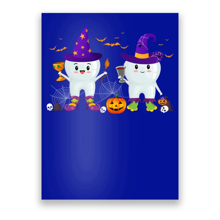 Witch Teeth Cute Witch Teeth Dental Dentist Halloween Cute Gift Poster