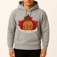 Welcome To Canada Maple Leaf Bear Hoodie