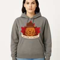 Welcome To Canada Maple Leaf Bear Hoodie