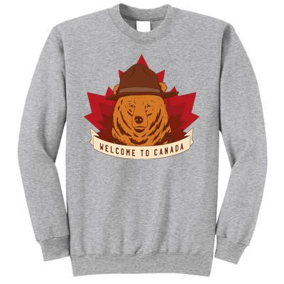 Welcome To Canada Maple Leaf Bear Sweatshirt