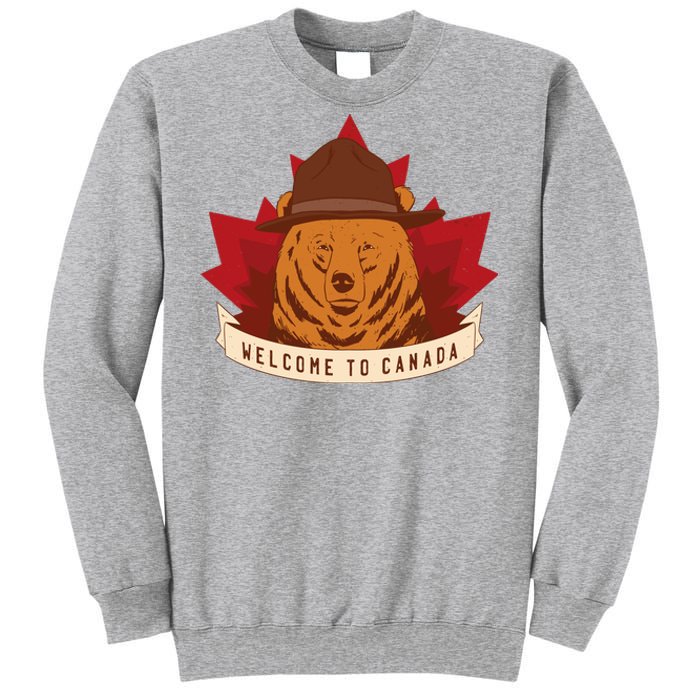 Welcome To Canada Maple Leaf Bear Sweatshirt