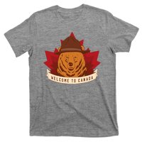 Welcome To Canada Maple Leaf Bear T-Shirt