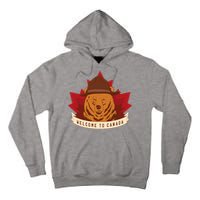 Welcome To Canada Maple Leaf Bear Tall Hoodie