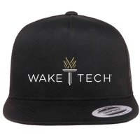 Wake Tech Community College Torch Flat Bill Trucker Hat
