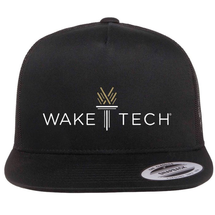 Wake Tech Community College Torch Flat Bill Trucker Hat
