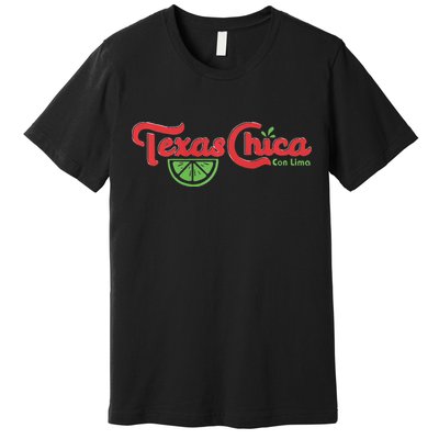 Women Texas Chica Latina Graphic 1 Proud Vintage Texas Pride Premium T-Shirt