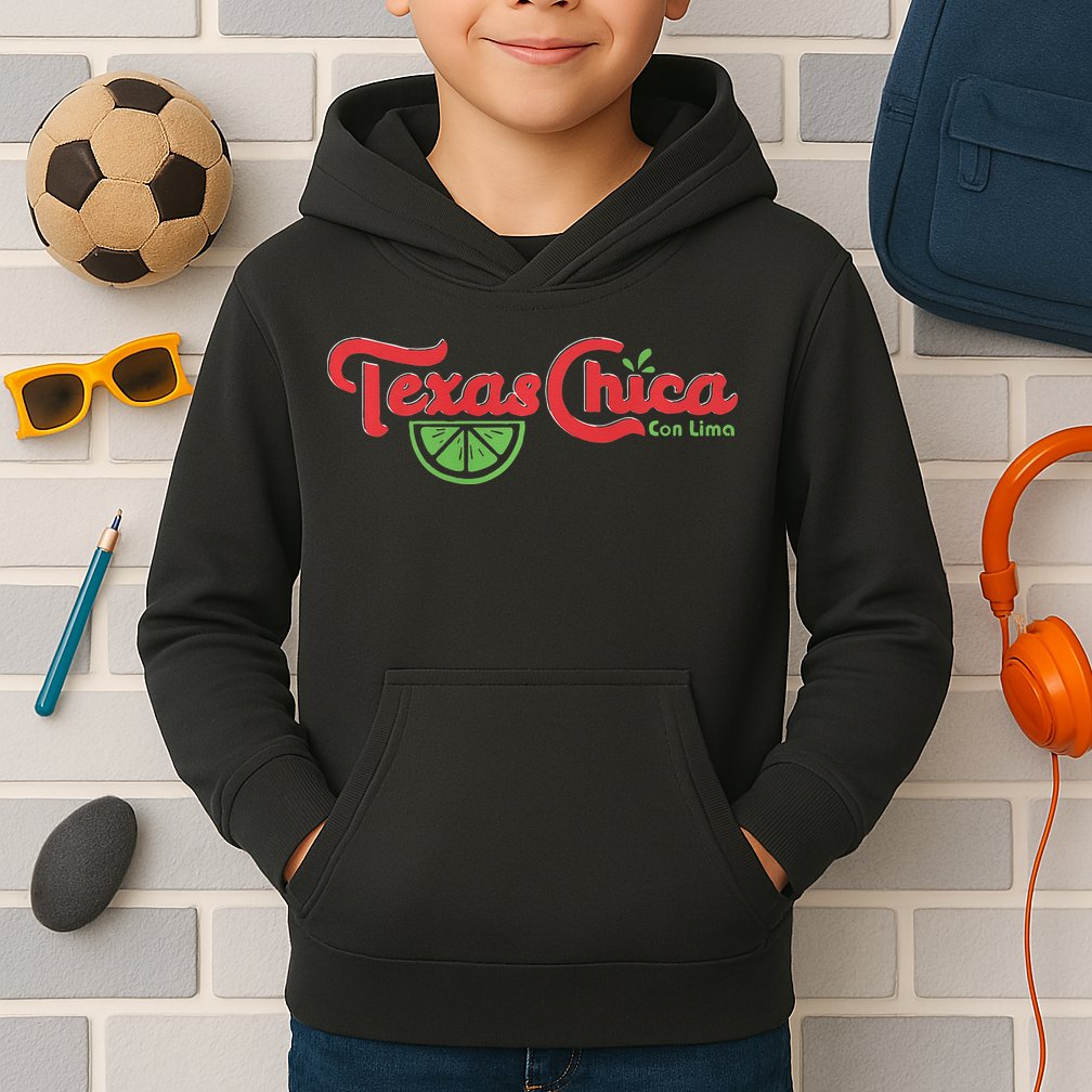 Women Texas Chica Latina Graphic 1 Proud Vintage Texas Pride Kids Hoodie