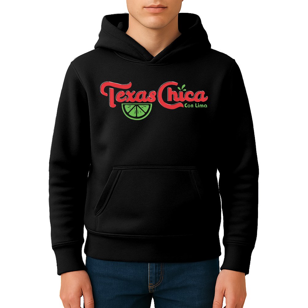 Women Texas Chica Latina Graphic 1 Proud Vintage Texas Pride Kids Hoodie