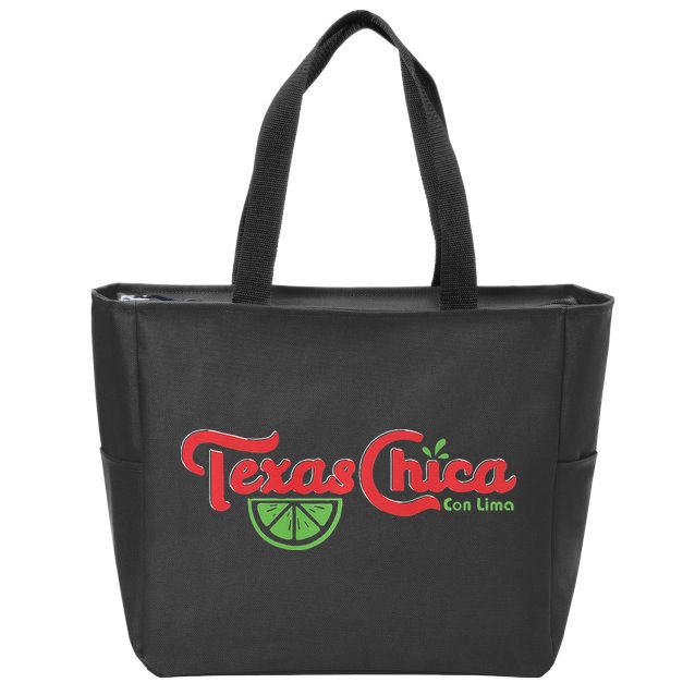 Women Texas Chica Latina Graphic 1 Proud Vintage Texas Pride Zip Tote Bag