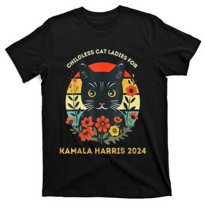 Women This Childless Cat Lady Is Voting Kamalaharris 2024 Gift T-Shirt