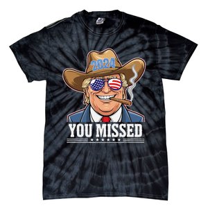 Western Trump Cowboy You Missed Tie-Dye T-Shirt