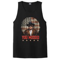 Western Trump Cowboy You Missed Again Funny PosiCharge Competitor Tank