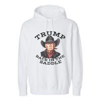 Western Trump Cowboy Garment-Dyed Fleece Hoodie