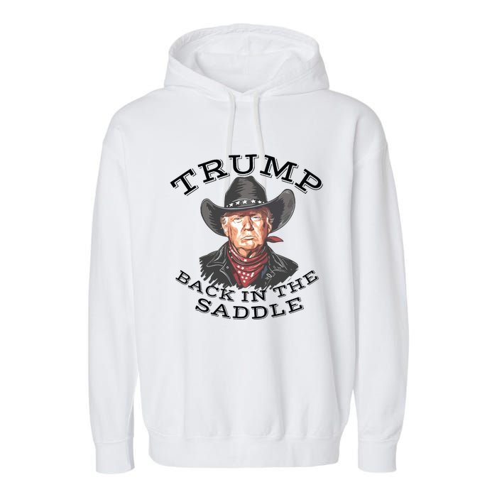 Western Trump Cowboy Garment-Dyed Fleece Hoodie