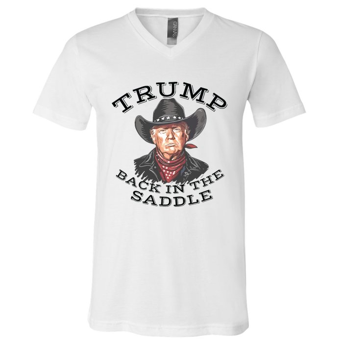 Western Trump Cowboy V-Neck T-Shirt