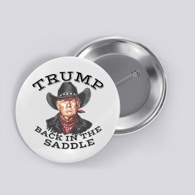 Western Trump Cowboy Button