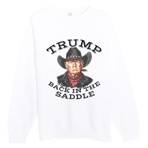 Western Trump Cowboy Premium Crewneck Sweatshirt