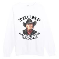 Western Trump Cowboy Premium Crewneck Sweatshirt