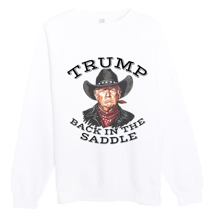 Western Trump Cowboy Premium Crewneck Sweatshirt