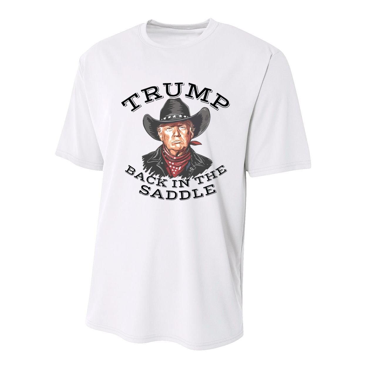 Western Trump Cowboy Youth Performance Sprint T-Shirt