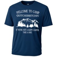 Welcome To Camp Quitcherbitchin Camp Camper Camping Graphic Cooling Performance Crew T-Shirt